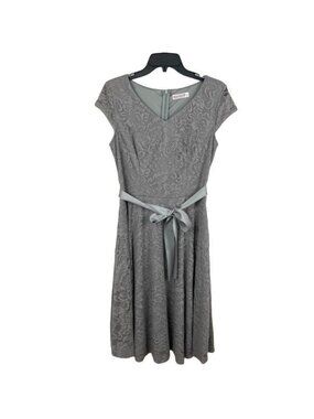 BeryLove Women's Floral Lace Short Sleeve Bridesmaid Dress Size L